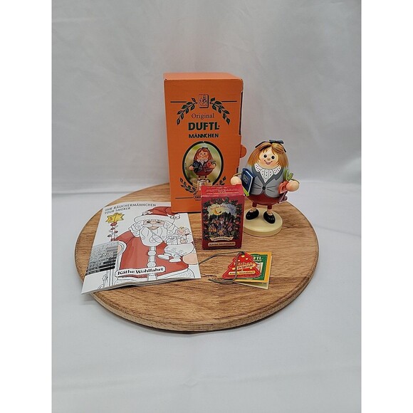 New In Box Orignial DUFTL Mannchen Incense Smoker, Teacher - Kathe Wohlfahrt - Picture 1 of 10